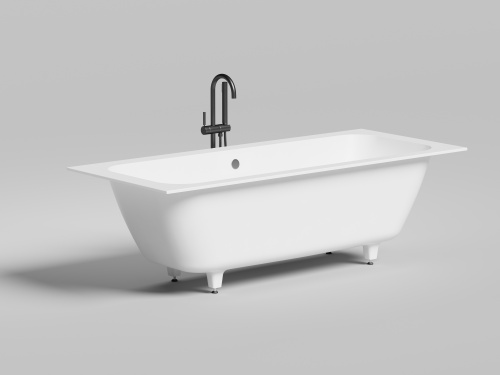 Ванна из литьевго мрамора Salini ORLANDA 103211G 190х80 встраиваемая прямоугольная с ножками - фото 5